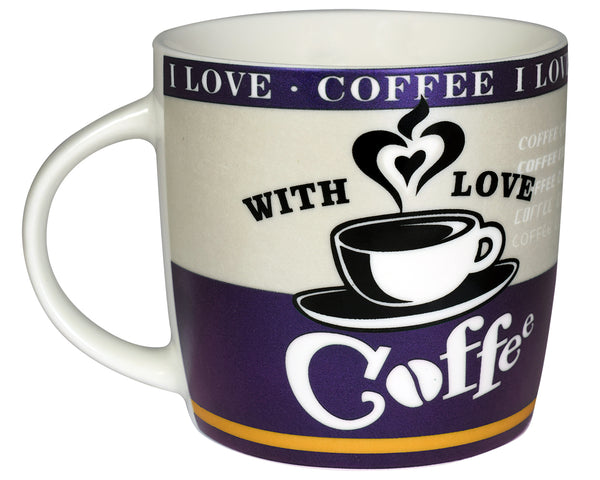 I Love Coffee 8 Ounce Ceramic Coffee Mug (Assorted Colors) –