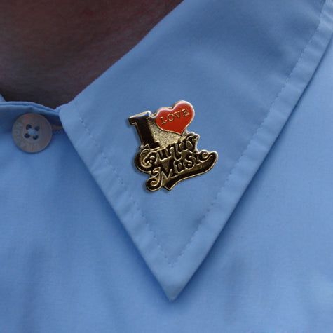 I Love Country Music Lapel Pin