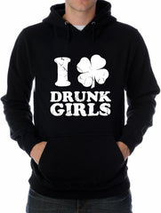 I Love Drunk Girls Adult Hoodie