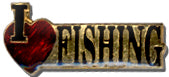 I Love Fishing Lapel Pin
