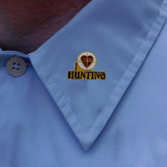 I Love Hunting Lapel Pin