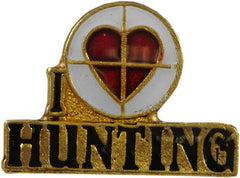 I Love Hunting Lapel Pin