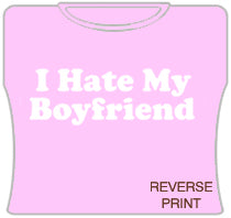 I Love / I Hate My Boyfriend Girls T-Shirt