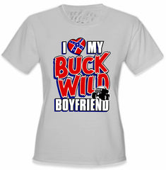 I Love My Buck Wild Boyfriend Girl's T-Shirt