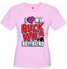 I Love My Buck Wild Boyfriend Girl's T-Shirt