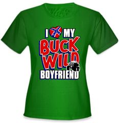 I Love My Buck Wild Boyfriend Girl's T-Shirt