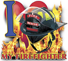 I Love MY Firefighter Girls T-Shirt