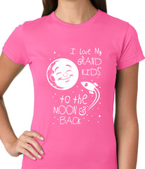 I Love My GrandKids to the Moon and Back Ladies T-shirt