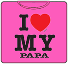 I Love My Papa Kids T-Shirt