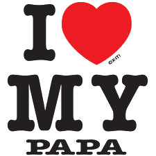 I Love My Papa Kids T-Shirt