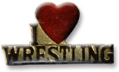 I Love Wrestling Lapel Pin