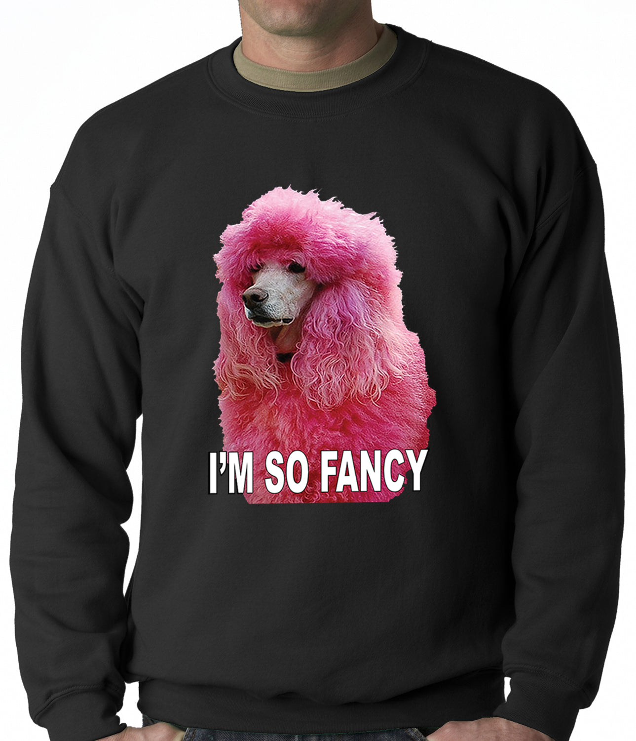 I'm So Fancy - Pink Poodle Adult Crewneck – Bewild