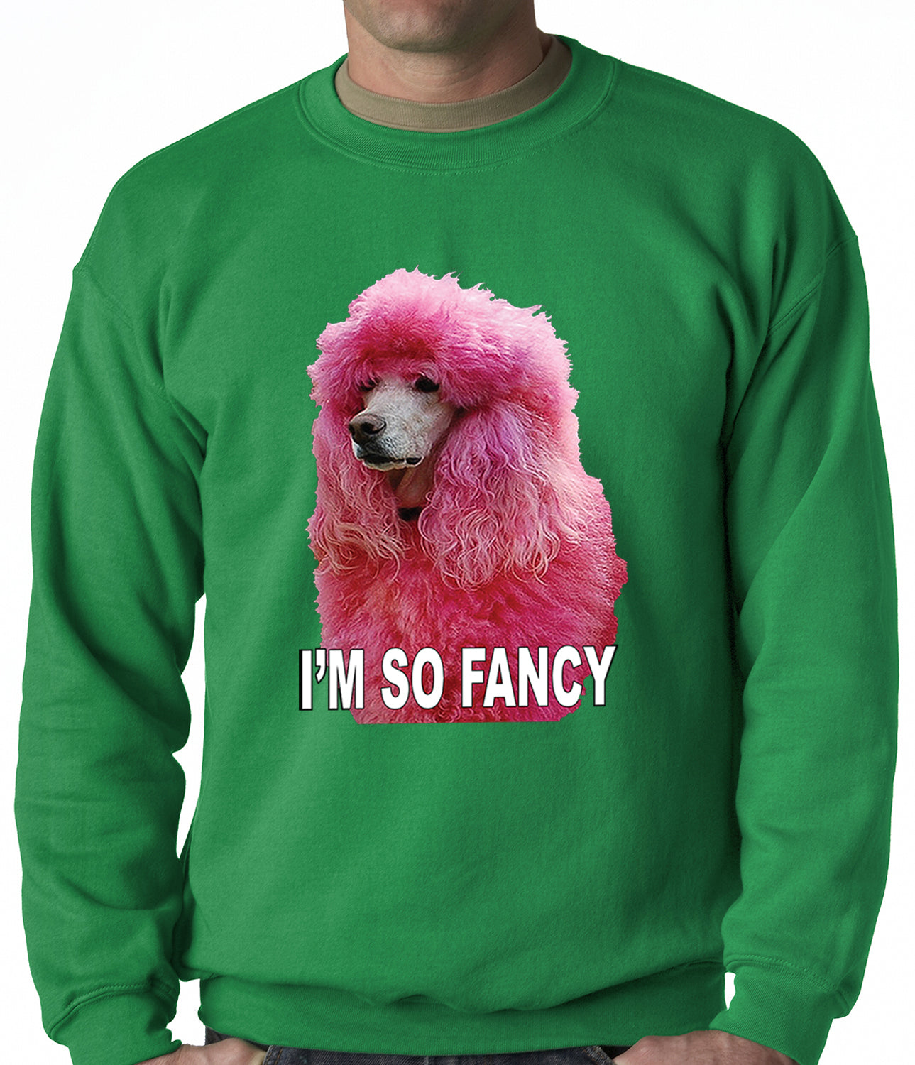 I'm So Fancy - Pink Poodle Adult Crewneck – Bewild