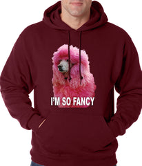 I'm So Fancy - Pink Poodle Adult Hoodie