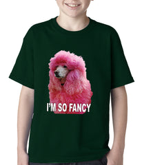 I'm So Fancy - Pink Poodle Kids T-shirt