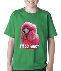 I'm So Fancy - Pink Poodle Kids T-shirt