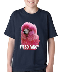 I'm So Fancy - Pink Poodle Kids T-shirt