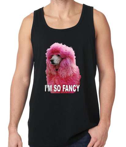 I'm So Fancy - Pink Poodle Tank Top