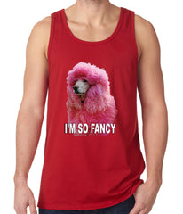 I'm So Fancy - Pink Poodle Tank Top