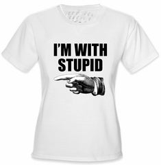 I'm With Stupid Girl's T-Shirt