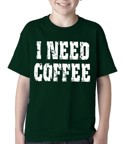 I Need Coffee Kids T-shirt