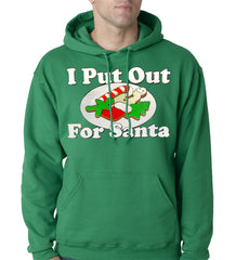 I Put Out For Santa Funny Adult Hoodie