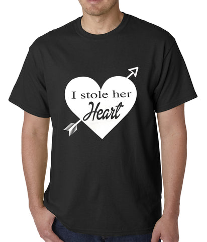 I Stole Her Heart Couples Mens T-shirt