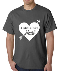 I Stole Her Heart Couples Mens T-shirt