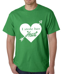 I Stole Her Heart Couples Mens T-shirt