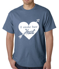 I Stole Her Heart Couples Mens T-shirt