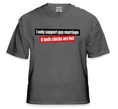 I Support Gay Marriage If Botch Chicks Are Hot T-Shirt