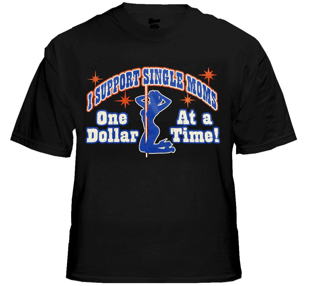I Support Single Moms One Dollar At A Time T-Shirt
