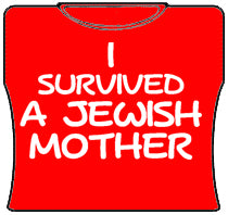 I Survived A Jewish Mother Girls T-Shirt (Red)