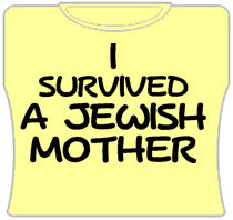 I Survived A Jewish Mother Girls T-Shirt (Yellow)