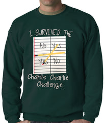 I Survived Charlie Charlie Adult Crewneck