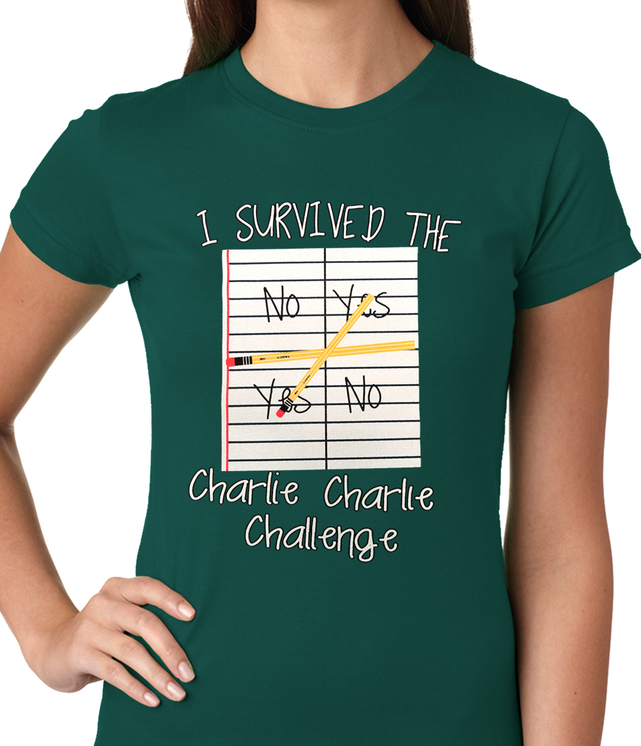 I Survived Charlie Charlie Ladies T-shirt