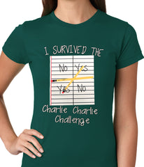 I Survived Charlie Charlie Ladies T-shirt
