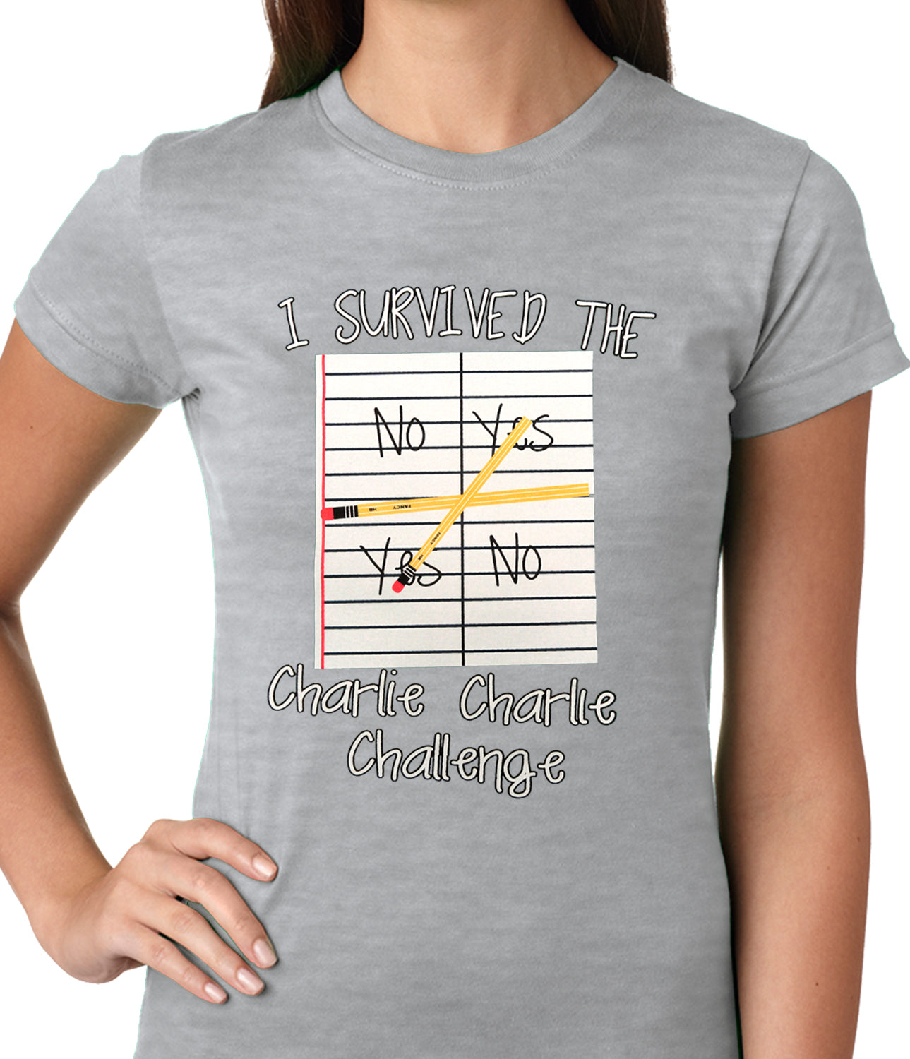 I Survived Charlie Charlie Ladies T-shirt