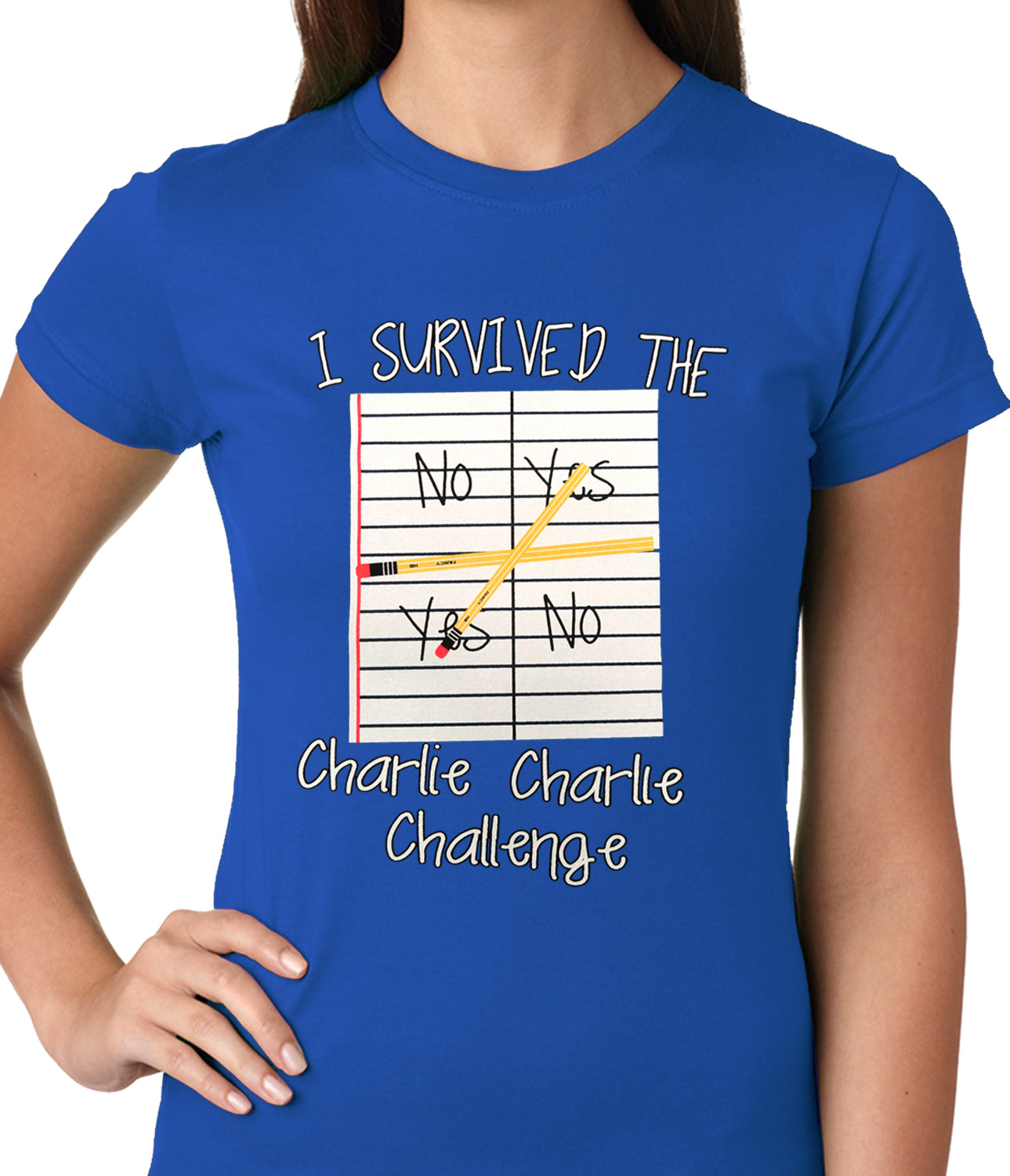 I Survived Charlie Charlie Ladies T-shirt