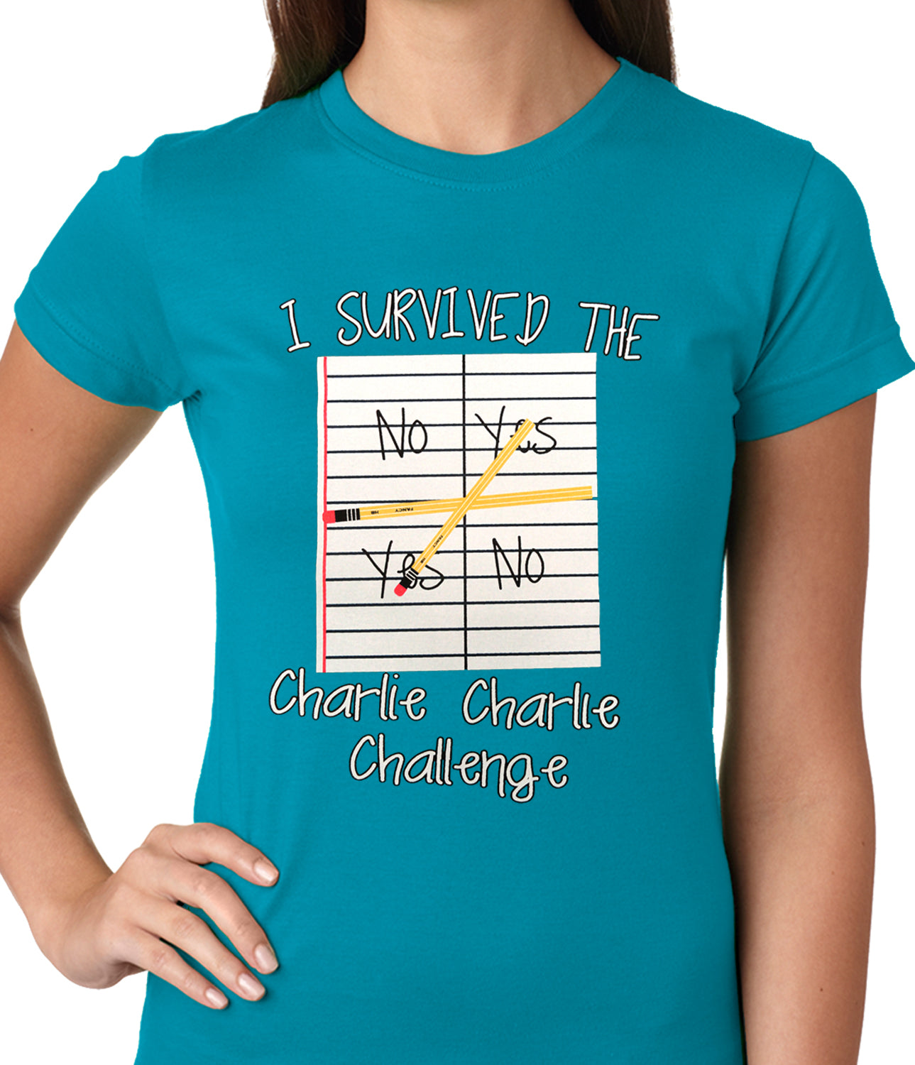 I Survived Charlie Charlie Ladies T-shirt