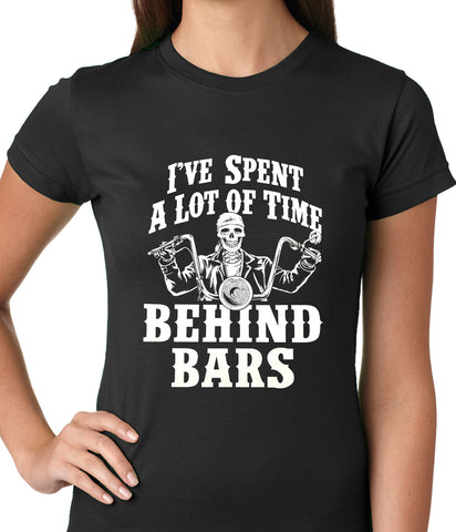 I've Spent a Lot of Time Behind Bars Ladies T-shirt