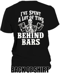 I've Spent a Lot of Time Behind Bars Mens T-shirt