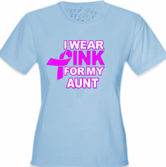 I Wear Pink For My... Girl's T-Shirt