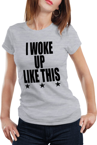 I Woke Up Like This w/ Stars Girl's T-Shirt