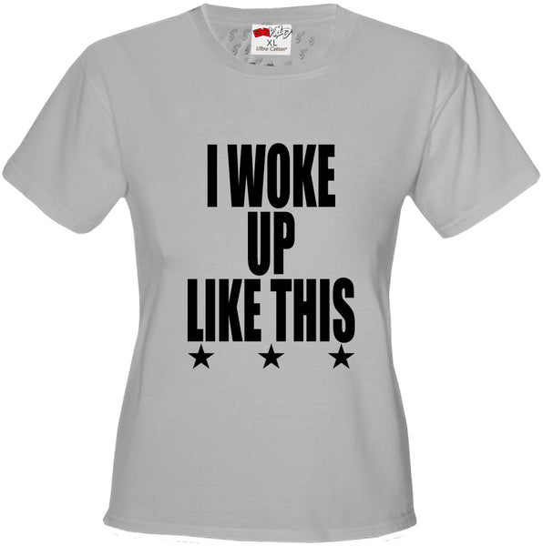 I Woke Up Like This w/ Stars Girl's T-Shirt –