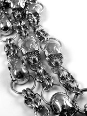 Iced Out  Skulls Jean & Wallet Chain