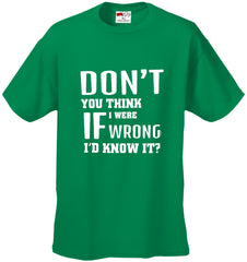 If I Were Wrong I'd Know Men's T-Shirt