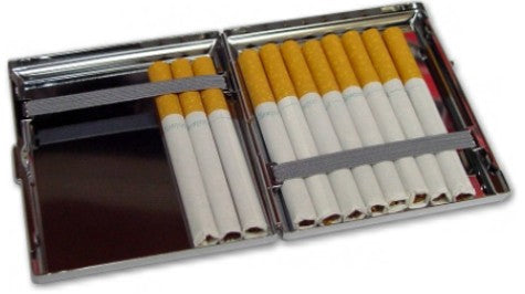 metal cigarette holder Cigarette case steel plate, Floral decor