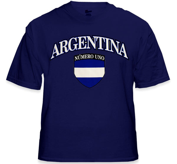 International Soccer Shirts - Argentina Crest T-Shirt (Mens) –