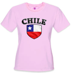 International Soccer Shirts - Chile Crest Girls T-Shirt